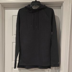 Russell Athletic Black Ribbed Hoodie